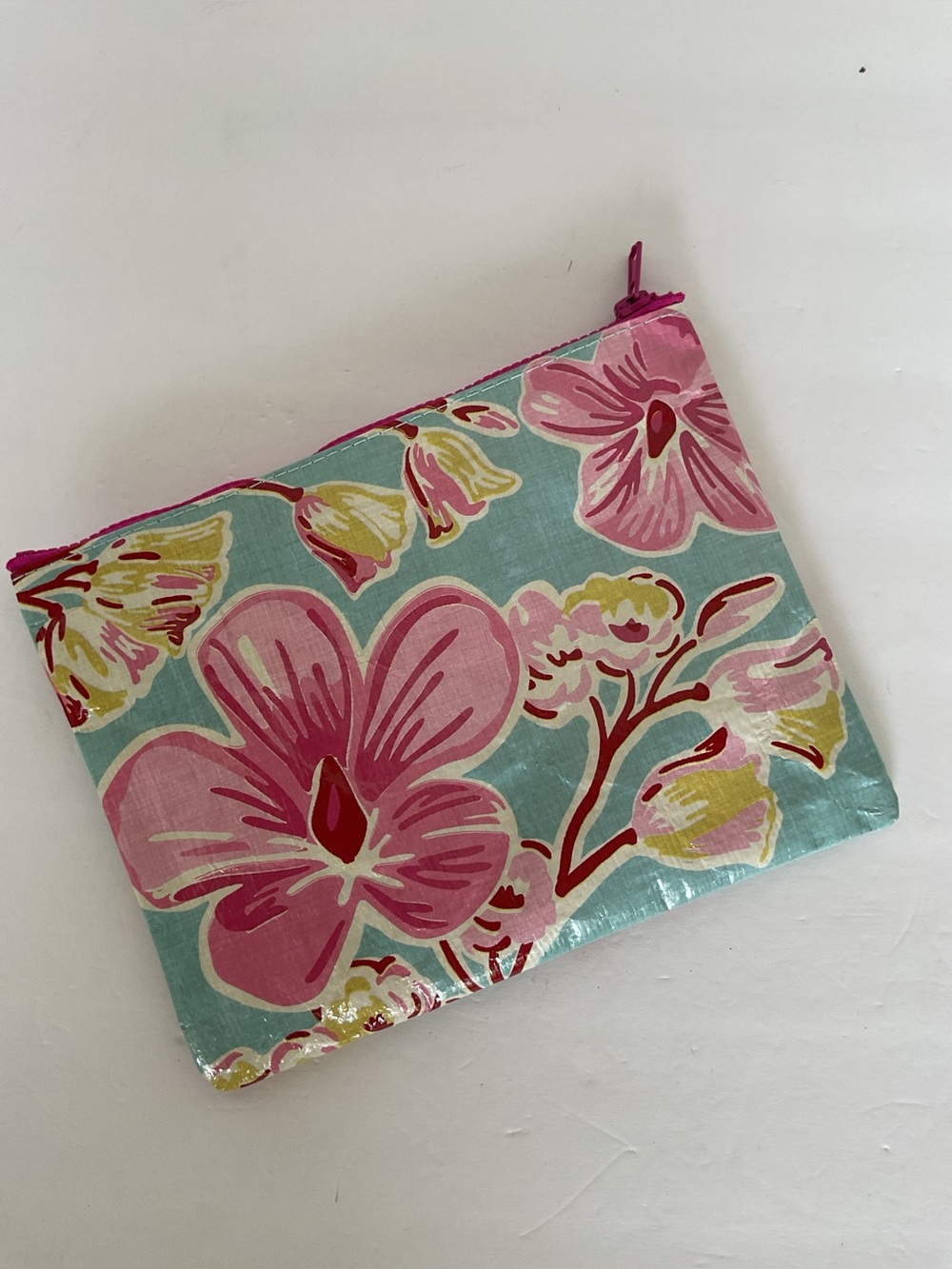 Blue Q Floral Zippered Pouch